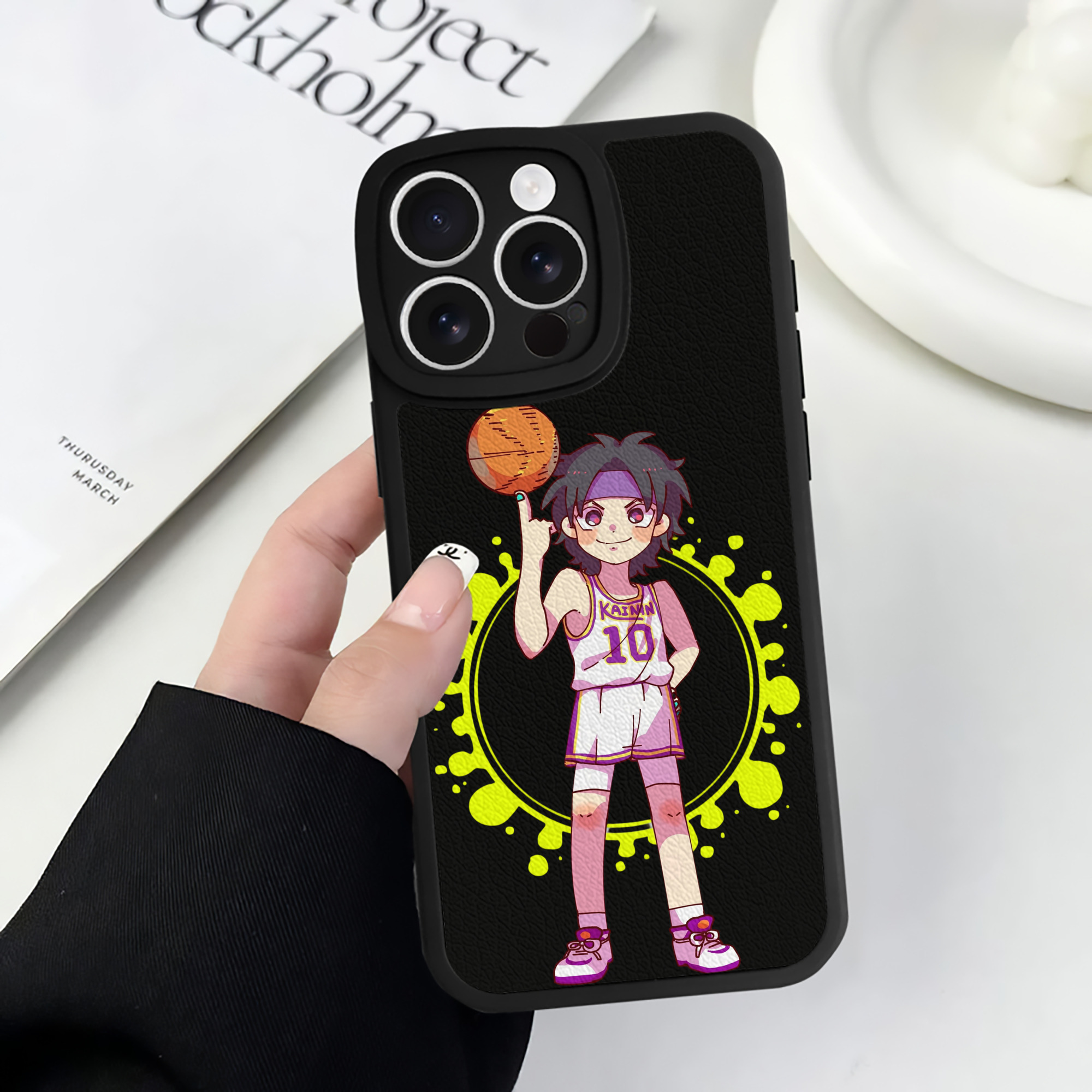 （画像用） SLAM DUNK／スラムダンク 【iPhone 16シリーズ対応】シリコンスマホケース（レザー調） 材質：シリコン